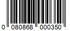 Barcode 0080868000350