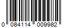 Barcode 0084114009982