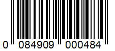 Barcode 0084909000484