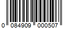 Barcode 0084909000507