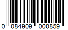 Barcode 0084909000859