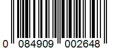 Barcode 0084909002648