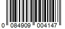 Barcode 0084909004147
