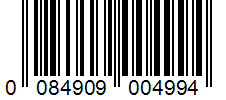 Barcode 0084909004994