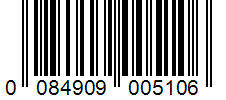 Barcode 0084909005106