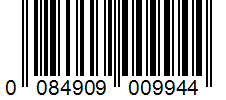 Barcode 0084909009944