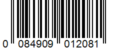 Barcode 0084909012081