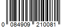 Barcode 0084909210081