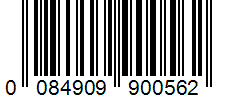 Barcode 0084909900562