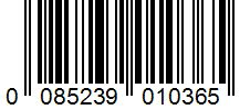 Barcode 0085239010365