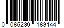 Barcode 0085239183144