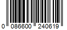 Barcode 0086600240619