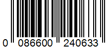 Barcode 0086600240633