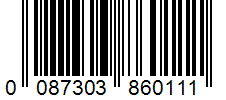 Barcode 0087303860111