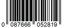 Barcode 0087666052819