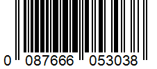Barcode 0087666053038