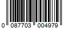 Barcode 0087703004979