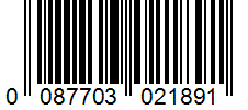Barcode 0087703021891