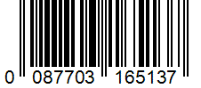 Barcode 0087703165137