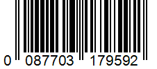 Barcode 0087703179592
