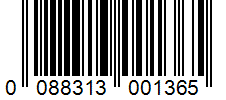 Barcode 0088313001365