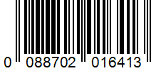 Barcode 0088702016413
