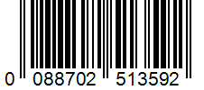 Barcode 0088702513592