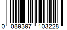 Barcode 0089397103228