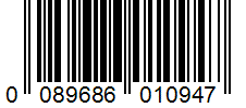Barcode 0089686010947