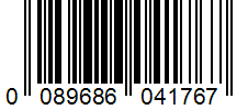 Barcode 0089686041767