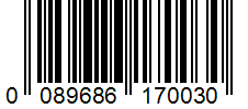 Barcode 0089686170030