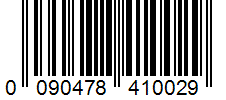 Barcode 0090478410029