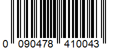 Barcode 0090478410043