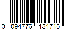 Barcode 0094776131716