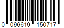 Barcode 0096619150717