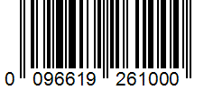Barcode 0096619261000