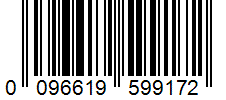 Barcode 0096619599172
