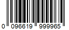 Barcode 0096619999965