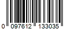 Barcode 0097612133035
