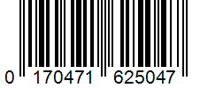 Barcode 0170471625047