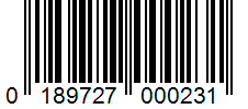 Barcode 0189727000231