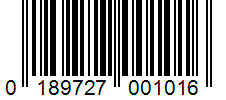 Barcode 0189727001016