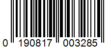 Barcode 0190817003285