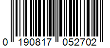 Barcode 0190817052702