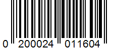 Barcode 0200024011604