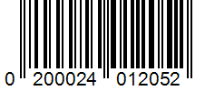 Barcode 0200024012052