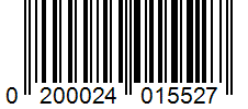Barcode 0200024015527