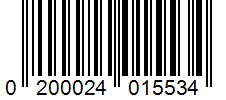 Barcode 0200024015534