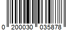 Barcode 0200030035878