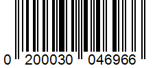 Barcode 0200030046966